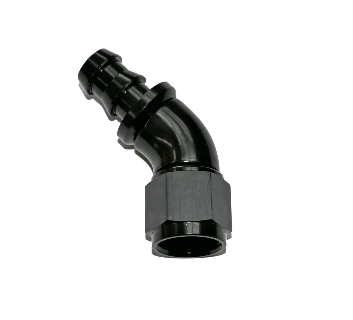 45° -4AN PUSH LOCK HOSE END