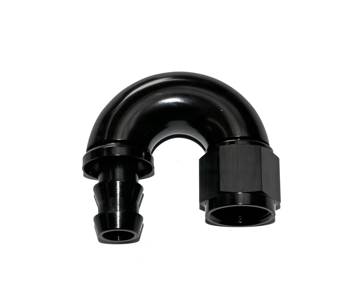 180° -10AN PUSH LOCK HOSE END